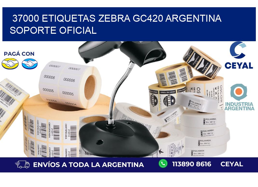 37000 etiquetas zebra gc420 argentina SOPORTE OFICIAL