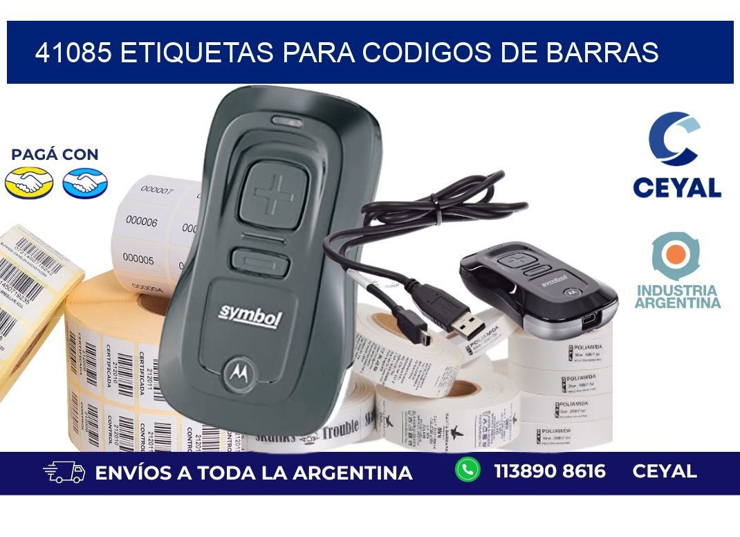 41085 ETIQUETAS PARA CODIGOS DE BARRAS