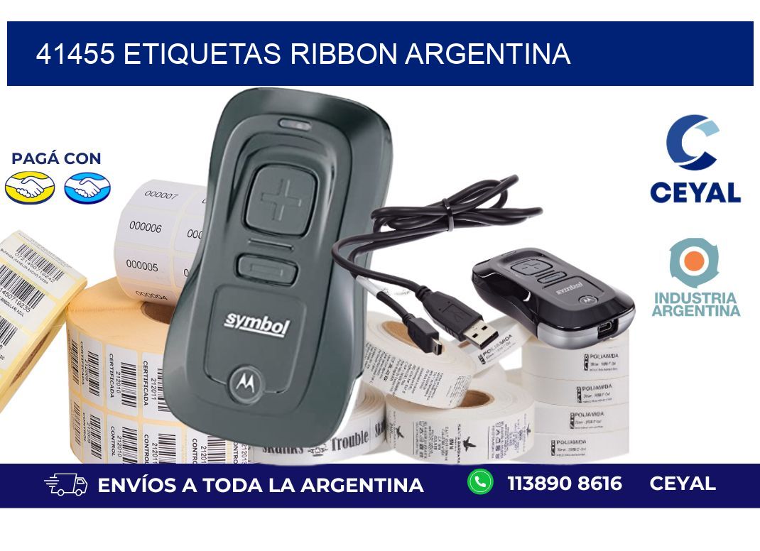 41455 etiquetas ribbon argentina