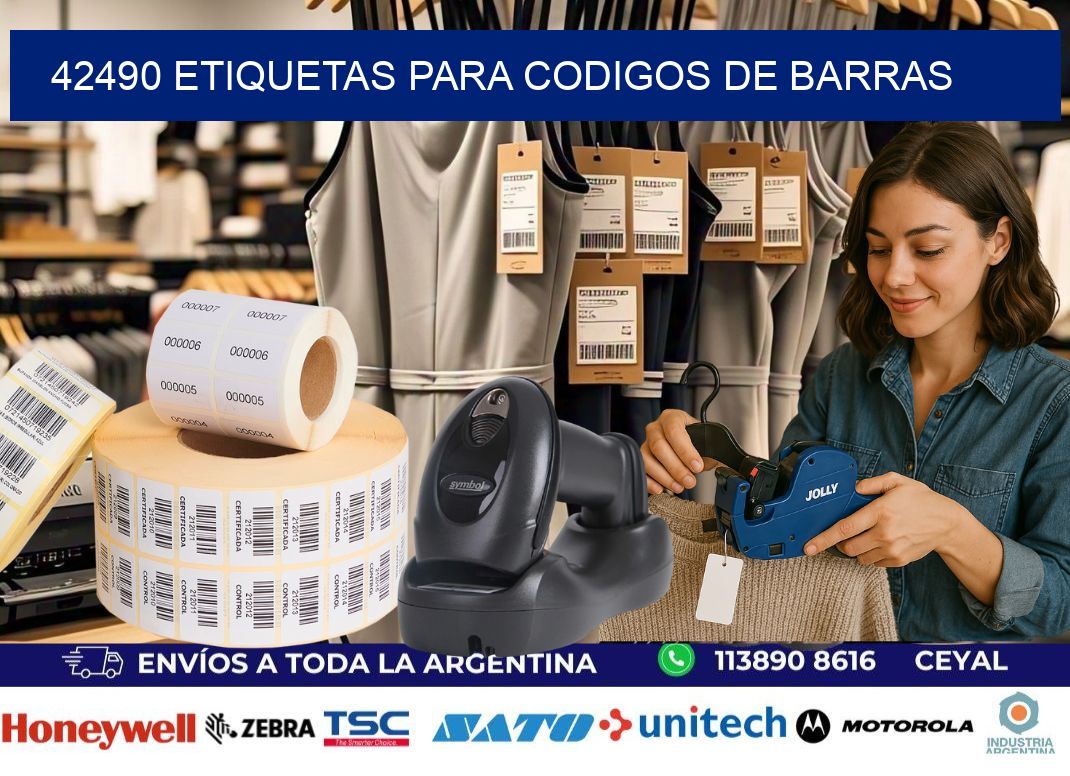 42490 ETIQUETAS PARA CODIGOS DE BARRAS