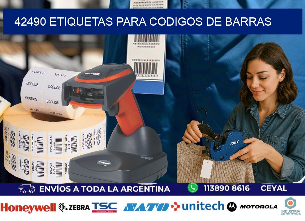 42490 ETIQUETAS PARA CODIGOS DE BARRAS