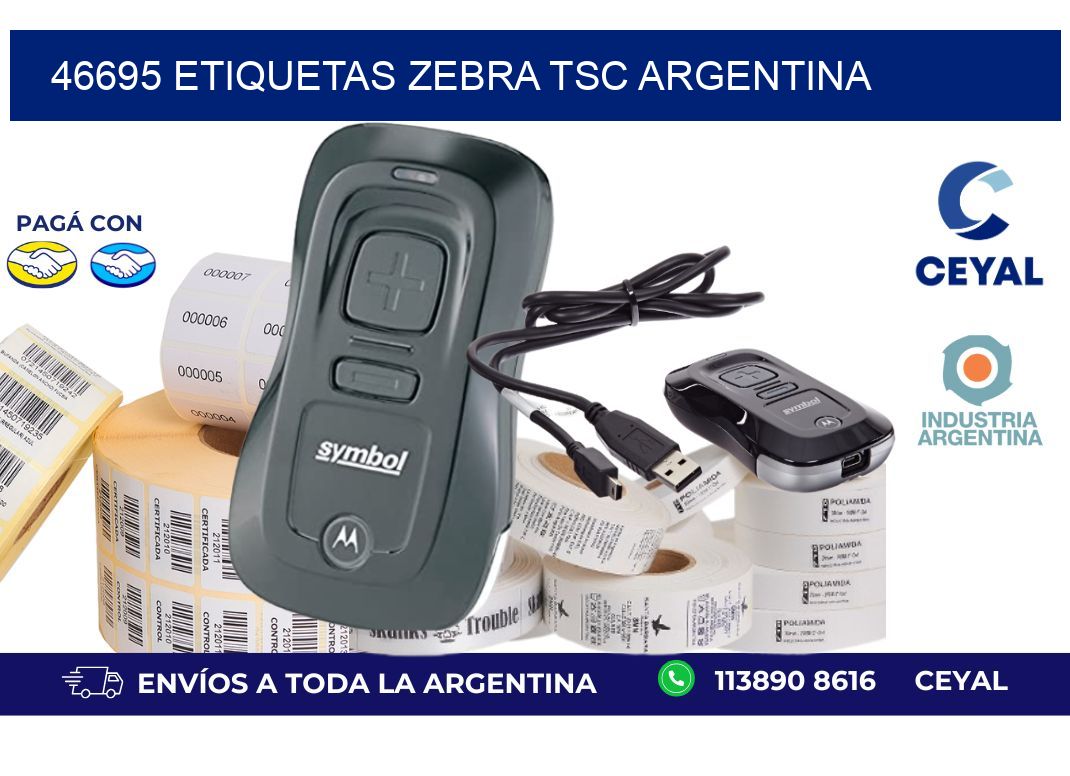 46695 etiquetas zebra tsc argentina
