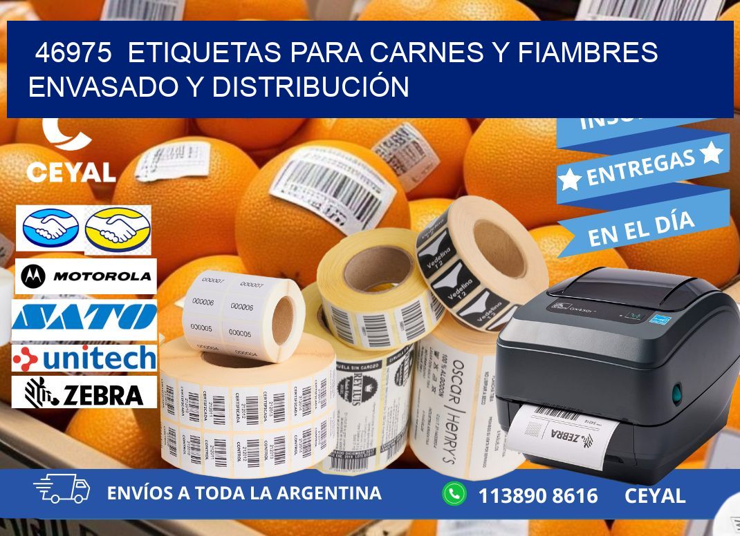 46975  ETIQUETAS PARA CARNES Y FIAMBRES ENVASADO Y DISTRIBUCIÓN