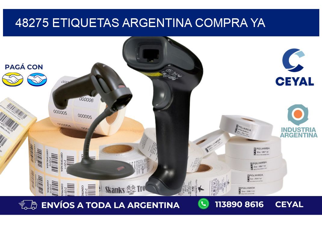 48275 etiquetas argentina COMPRA YA