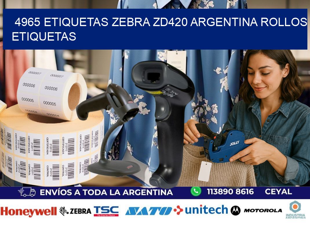 4965 etiquetas zebra zd420 argentina ROLLOS ETIQUETAS