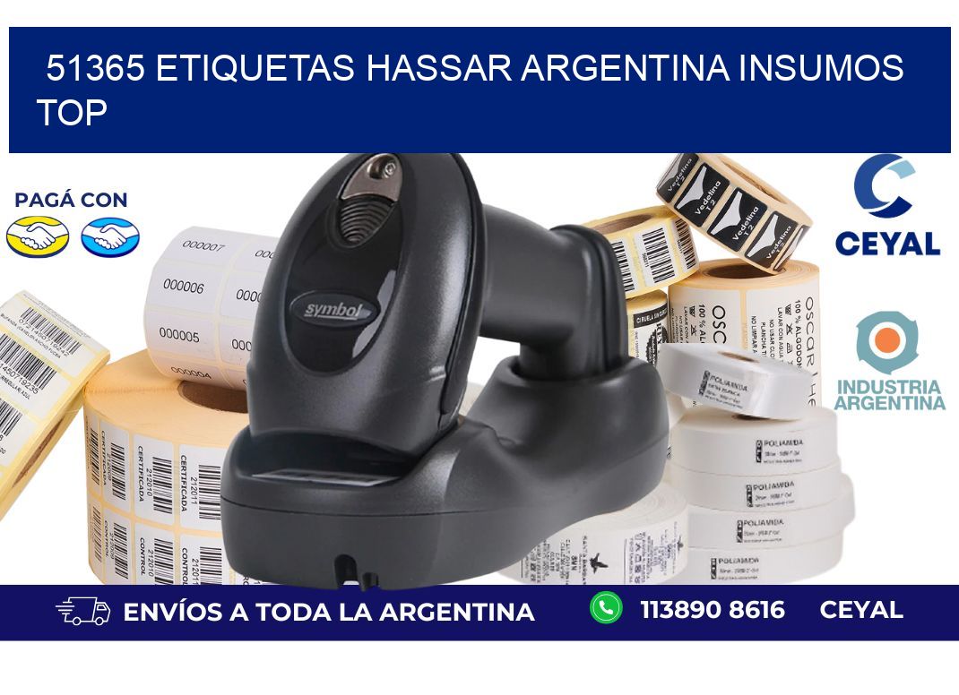51365 etiquetas hassar argentina INSUMOS TOP
