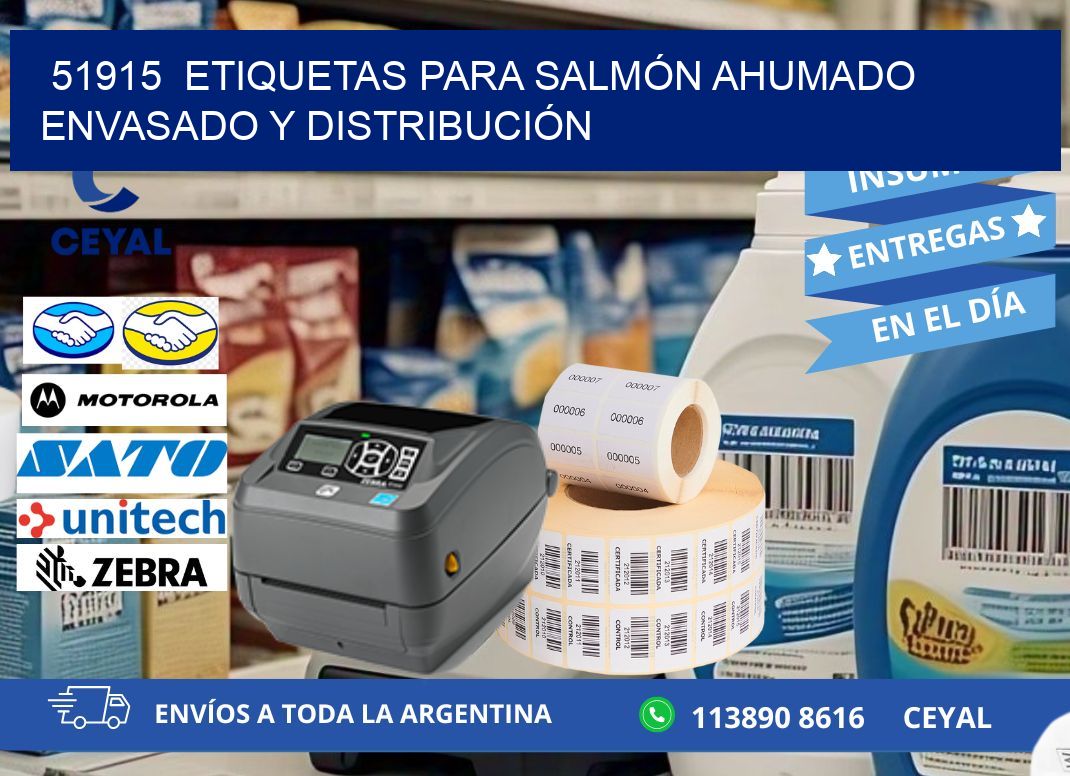 51915  ETIQUETAS PARA SALMÓN AHUMADO ENVASADO Y DISTRIBUCIÓN