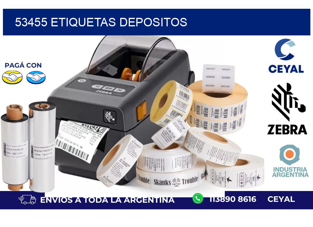 53455 ETIQUETAS DEPOSITOS