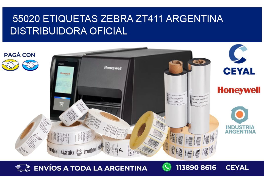 55020 etiquetas zebra zt411 argentina DISTRIBUIDORA OFICIAL