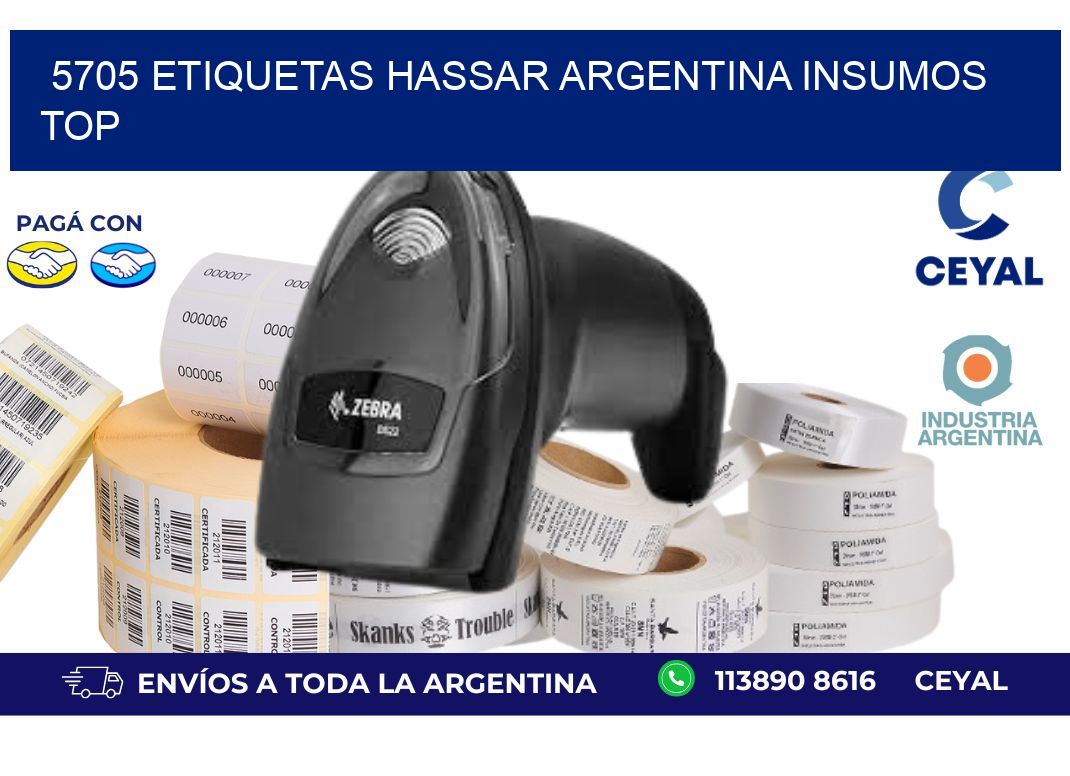 5705 etiquetas hassar argentina INSUMOS TOP