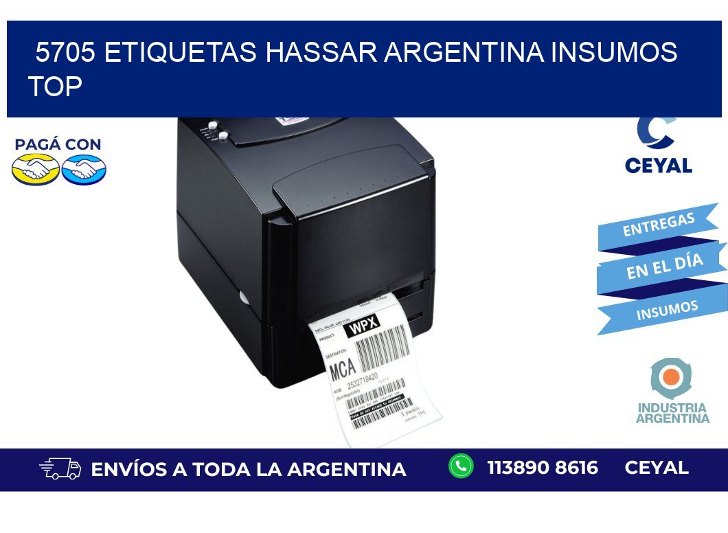 5705 etiquetas hassar argentina INSUMOS TOP