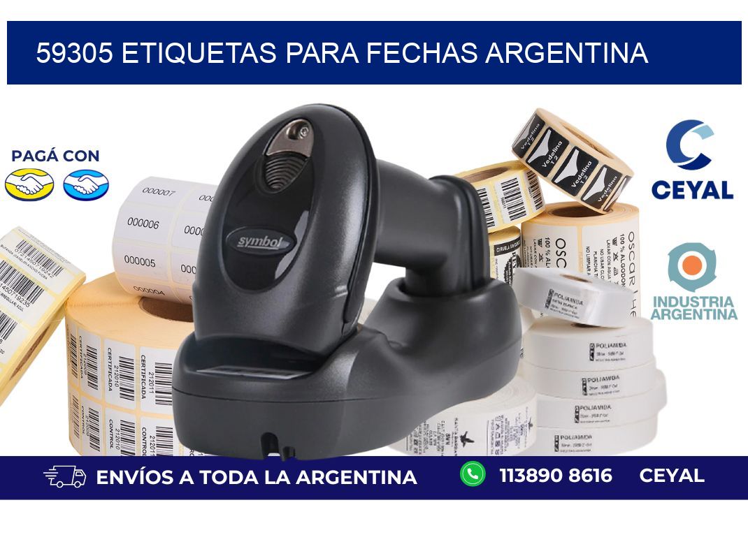 59305 ETIQUETAS PARA FECHAS ARGENTINA