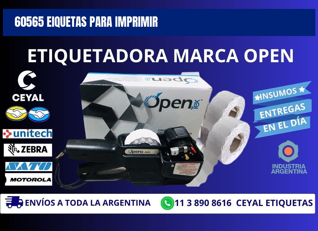 60565 EIQUETAS PARA IMPRIMIR