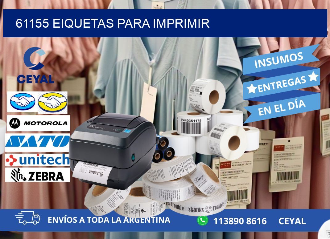 61155 EIQUETAS PARA IMPRIMIR