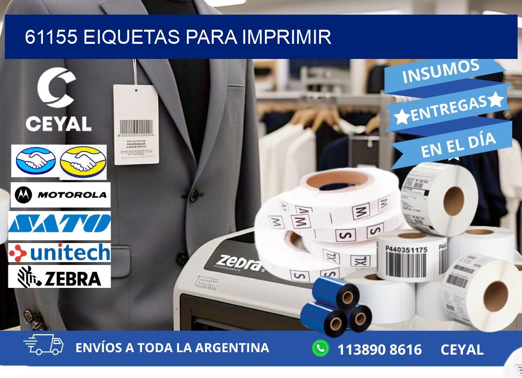 61155 EIQUETAS PARA IMPRIMIR