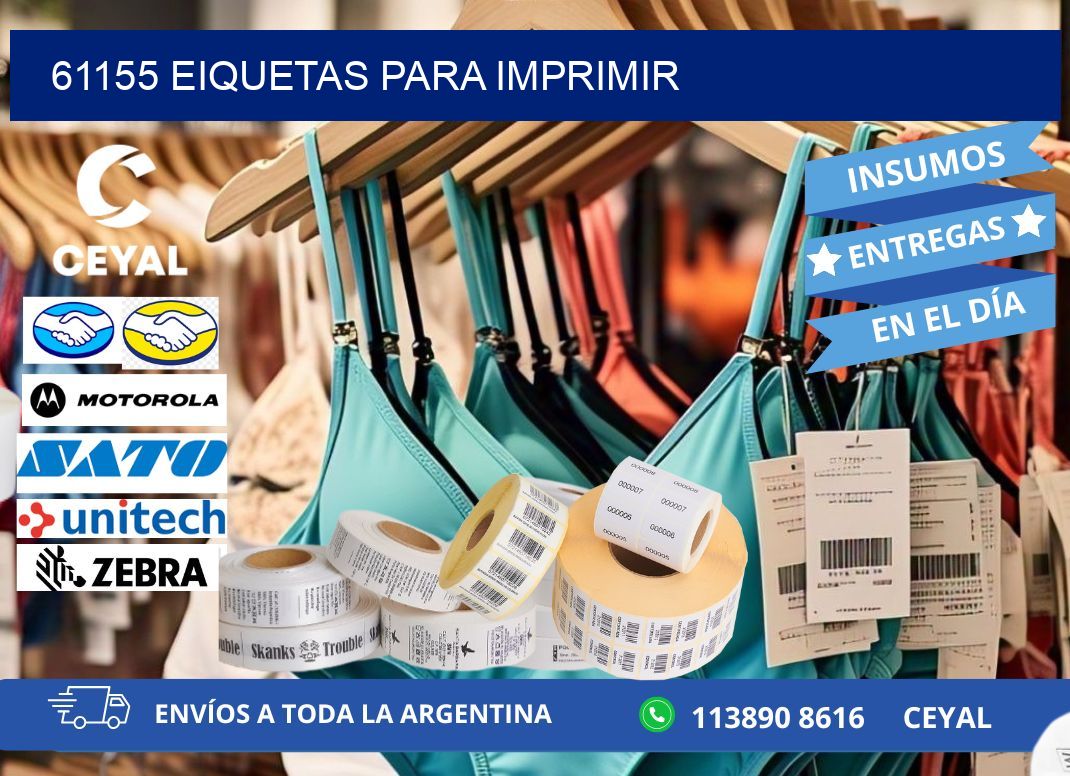 61155 EIQUETAS PARA IMPRIMIR