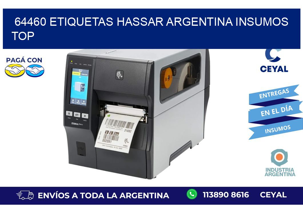 64460 etiquetas hassar argentina INSUMOS TOP