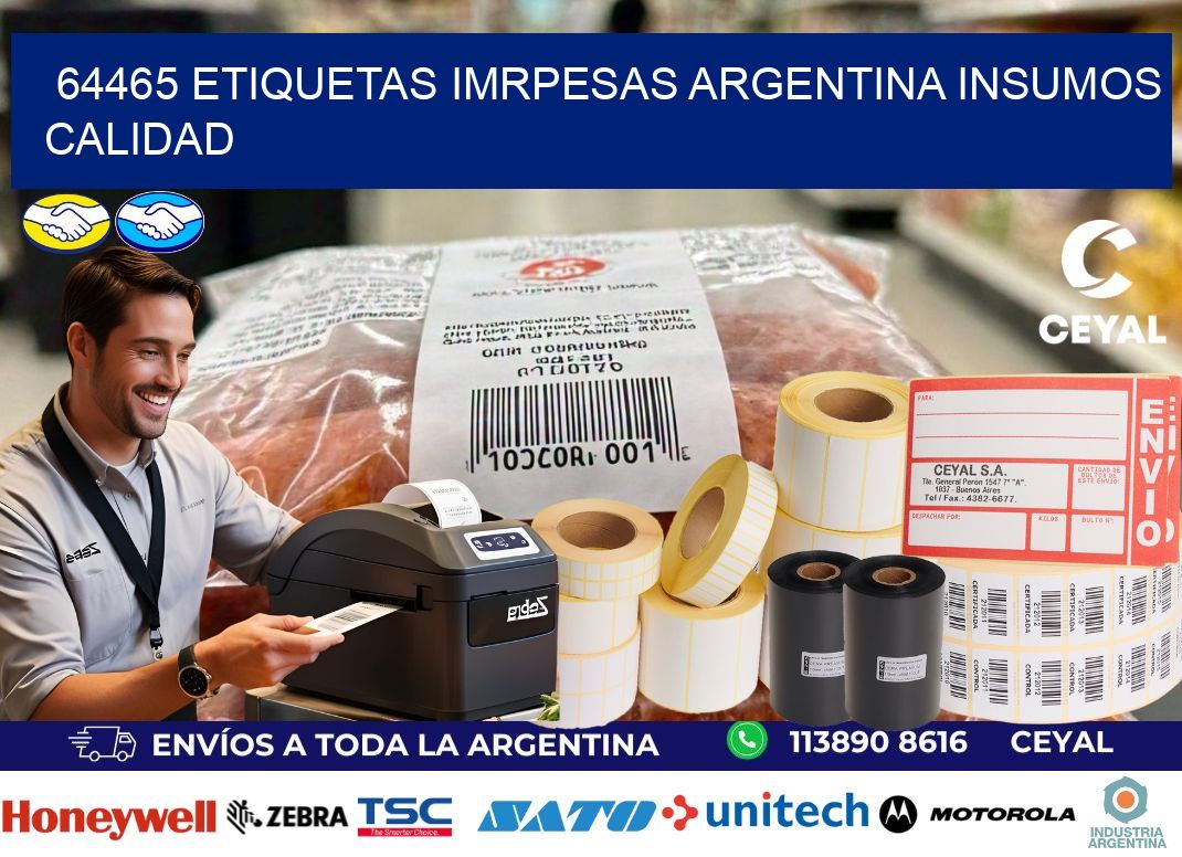 64465 etiquetas imrpesas argentina INSUMOS CALIDAD