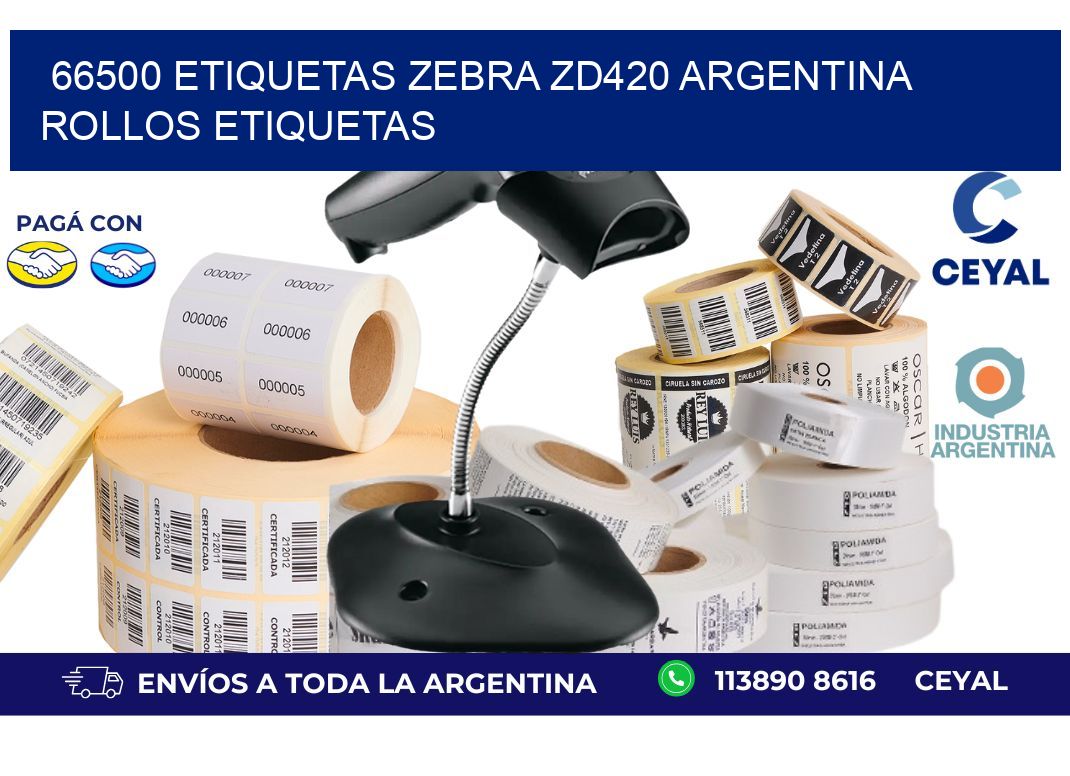 66500 etiquetas zebra zd420 argentina ROLLOS ETIQUETAS