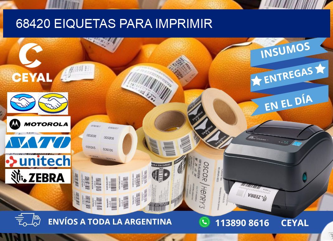 68420 EIQUETAS PARA IMPRIMIR