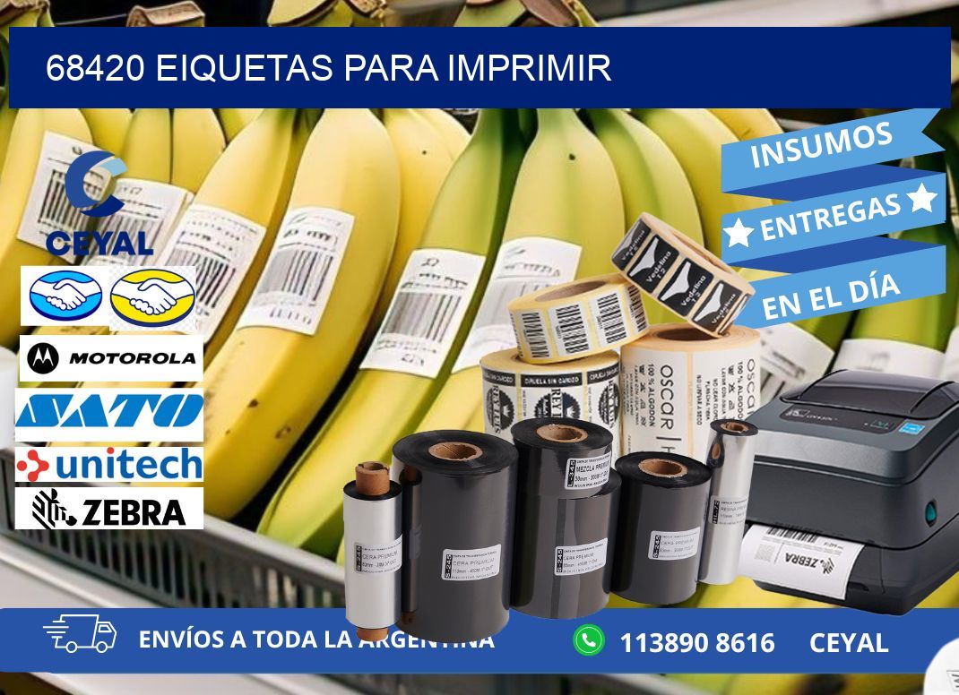 68420 EIQUETAS PARA IMPRIMIR