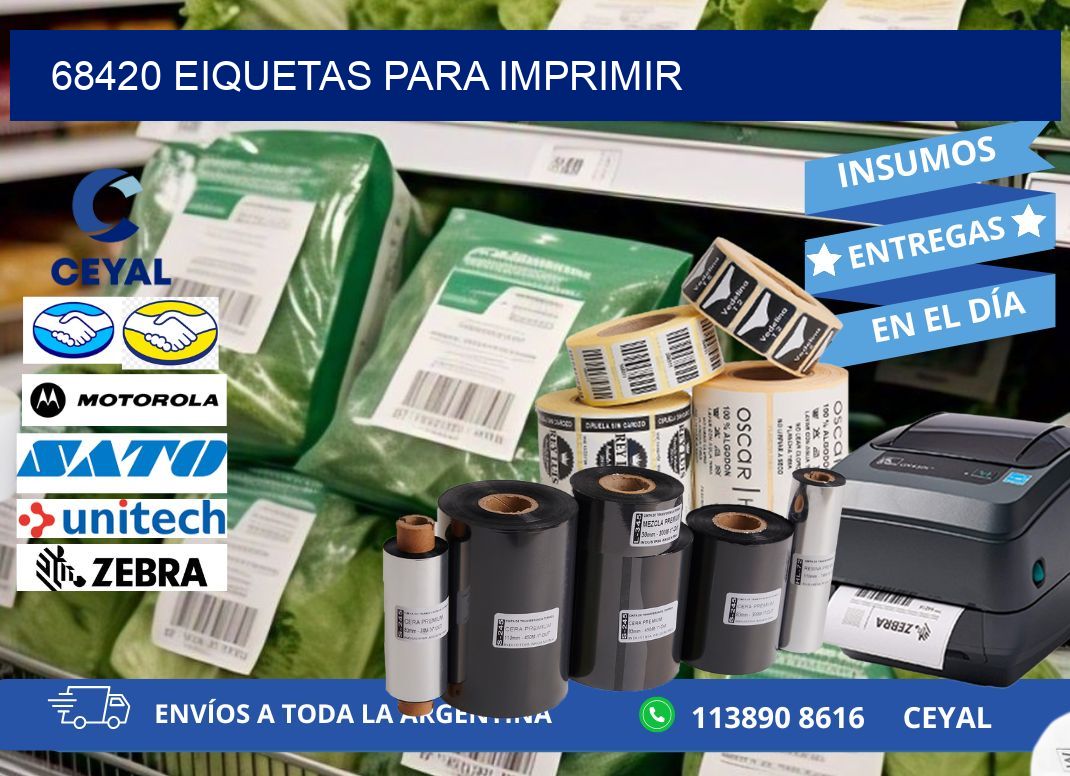 68420 EIQUETAS PARA IMPRIMIR
