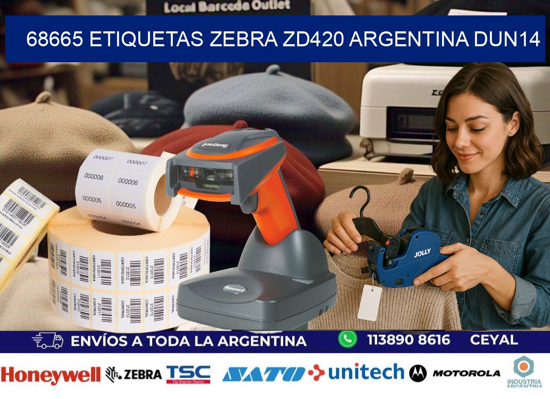 68665 etiquetas zebra zd420 argentina DUN14