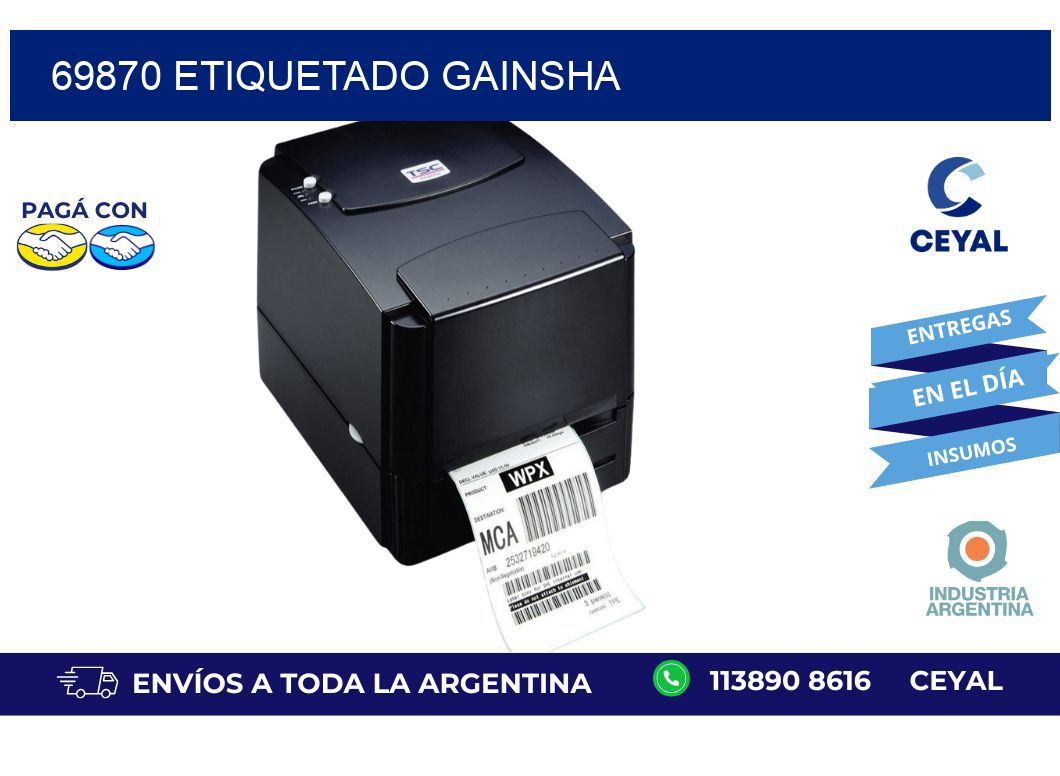 69870 ETIQUETADO GAINSHA