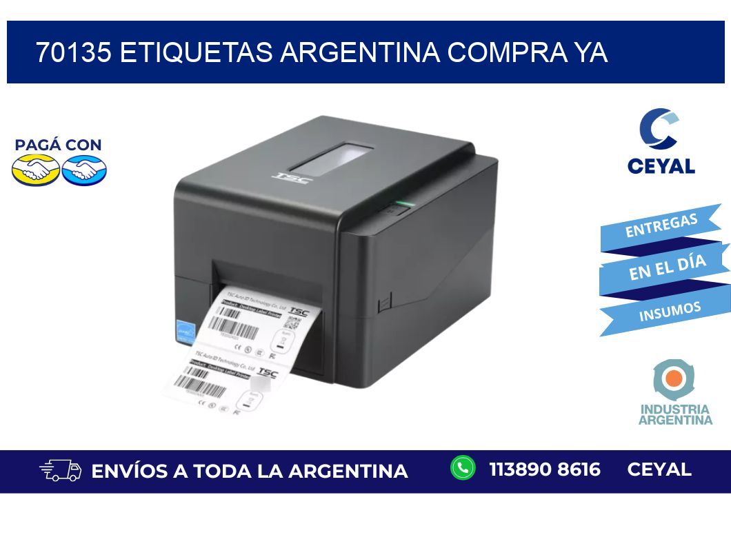 70135 etiquetas argentina COMPRA YA