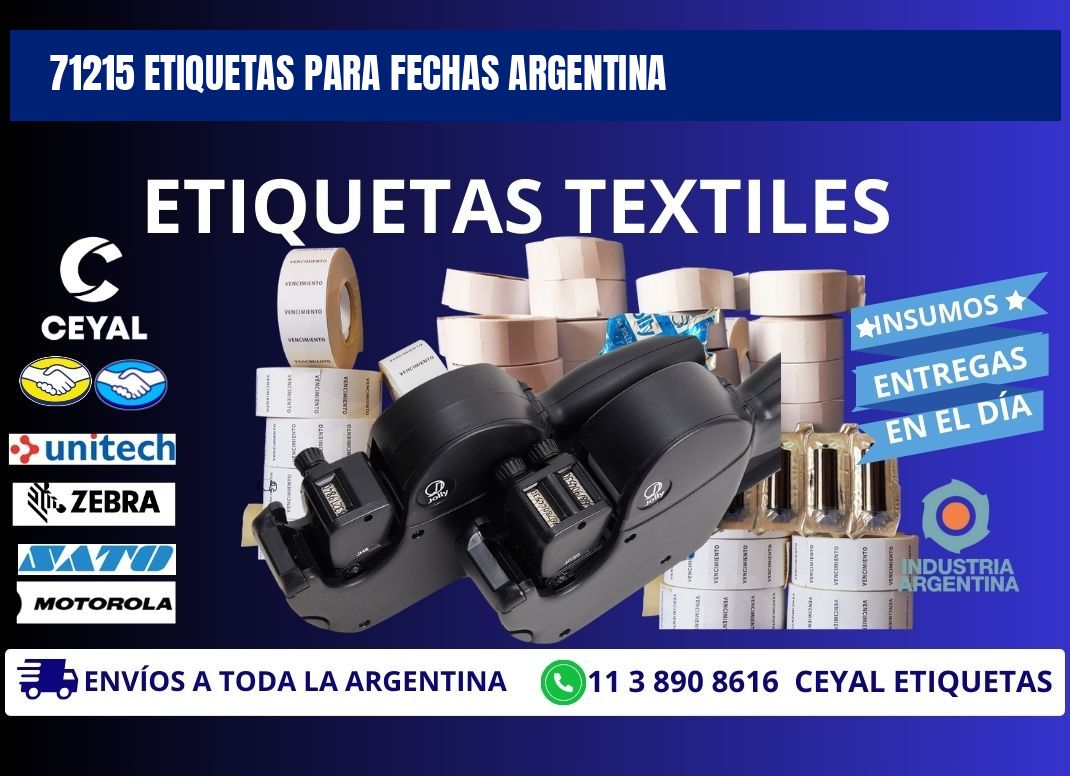 71215 ETIQUETAS PARA FECHAS ARGENTINA