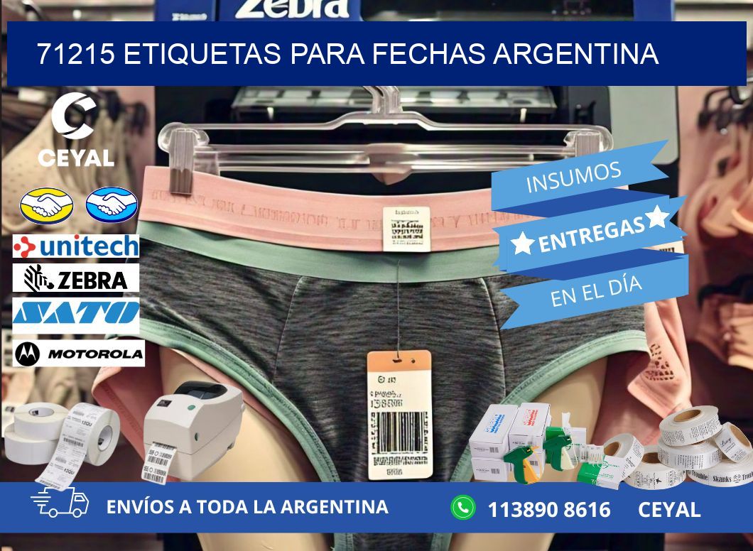 71215 ETIQUETAS PARA FECHAS ARGENTINA