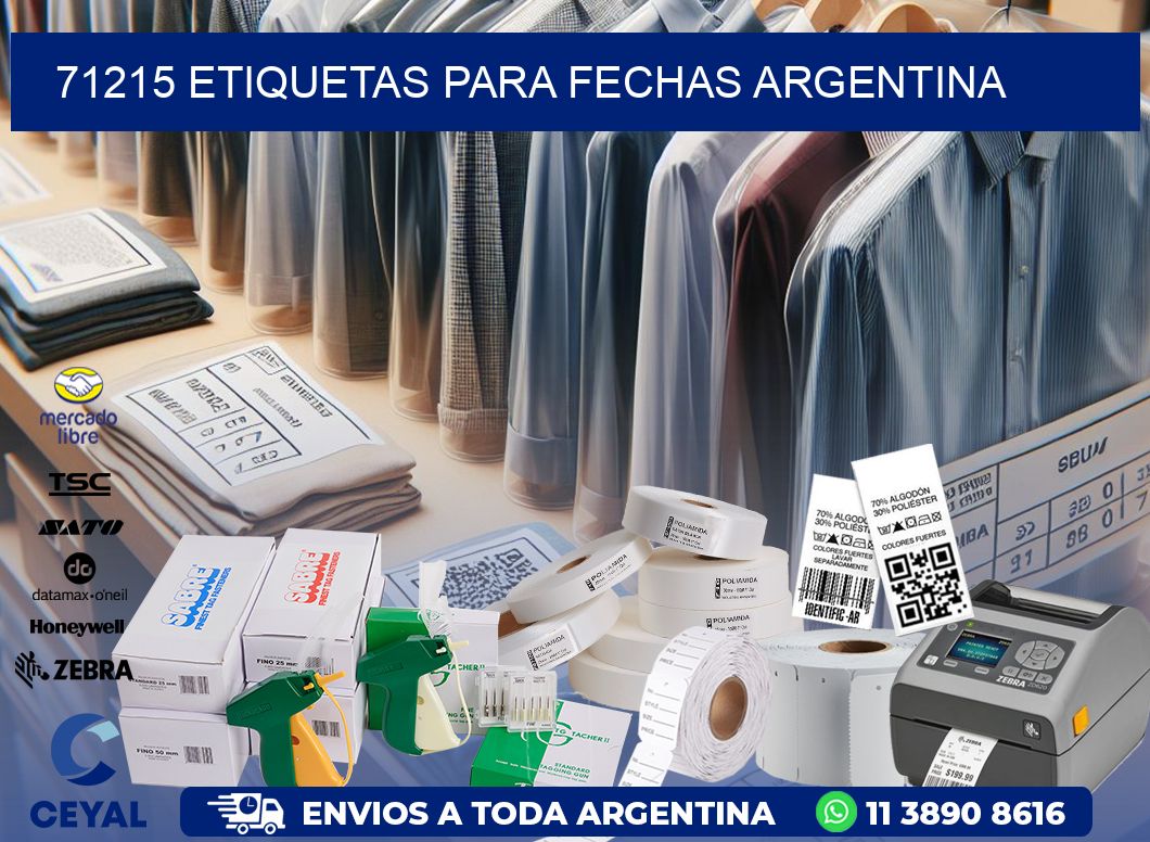 71215 ETIQUETAS PARA FECHAS ARGENTINA