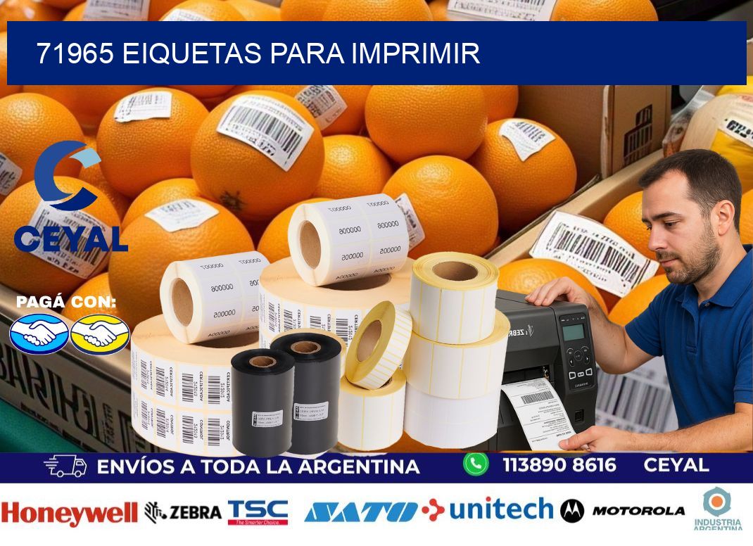 71965 EIQUETAS PARA IMPRIMIR