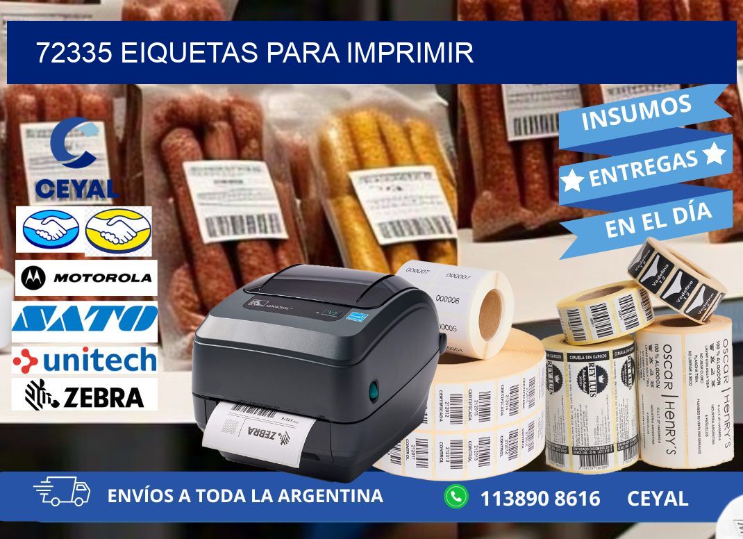 72335 EIQUETAS PARA IMPRIMIR