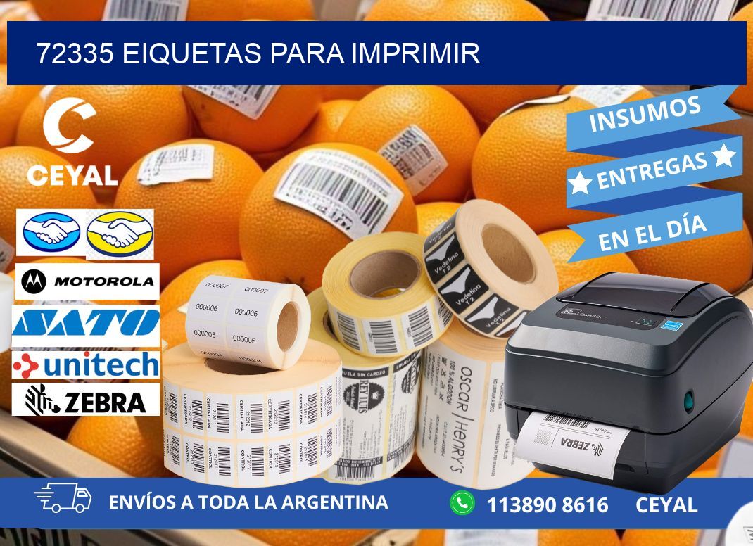 72335 EIQUETAS PARA IMPRIMIR