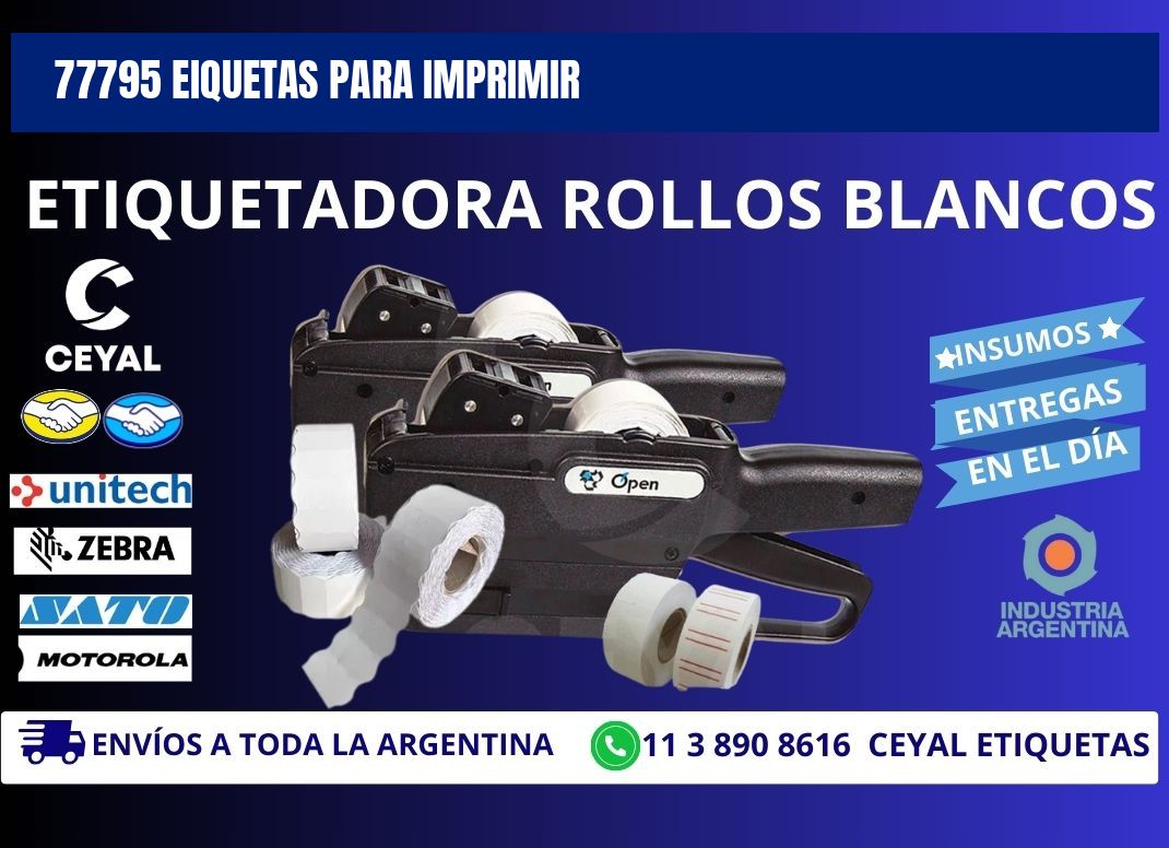 77795 EIQUETAS PARA IMPRIMIR