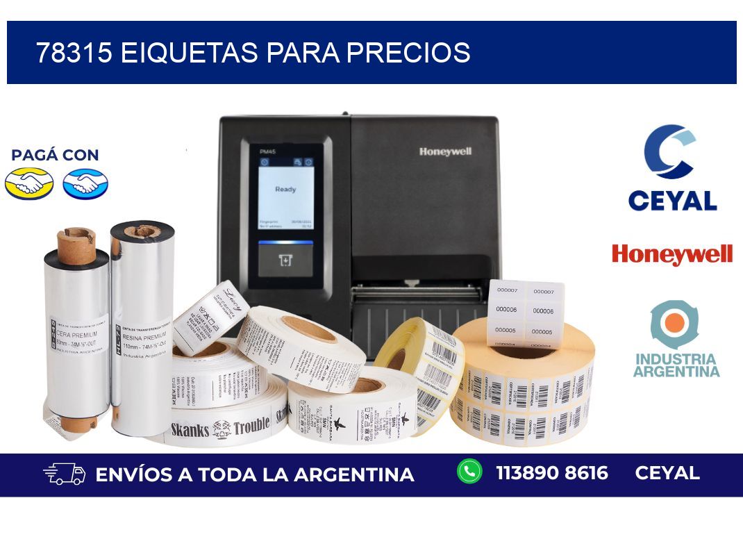 78315 EIQUETAS PARA PRECIOS