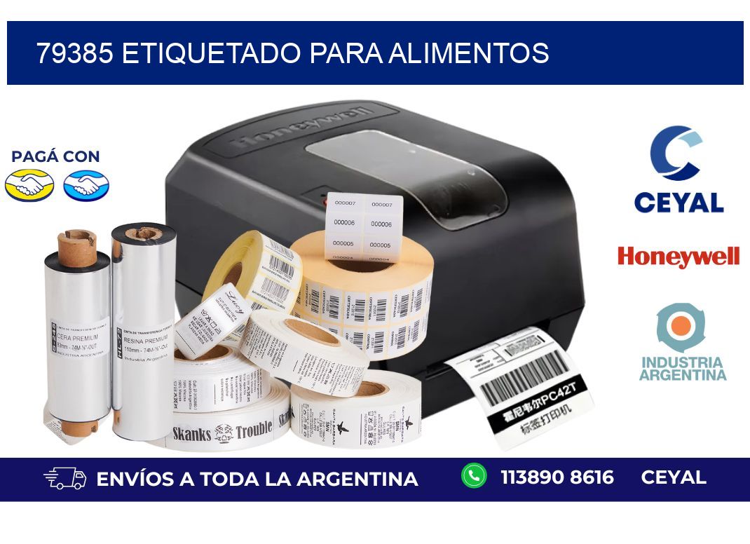 79385 ETIQUETADO PARA ALIMENTOS