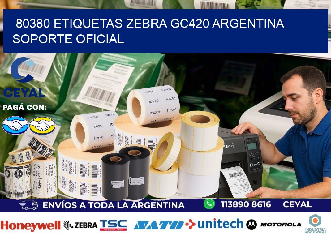 80380 etiquetas zebra gc420 argentina SOPORTE OFICIAL