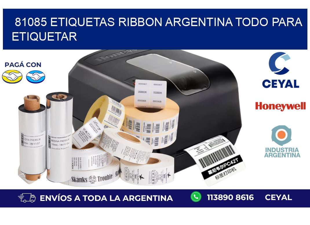 81085 etiquetas ribbon argentina TODO PARA ETIQUETAR
