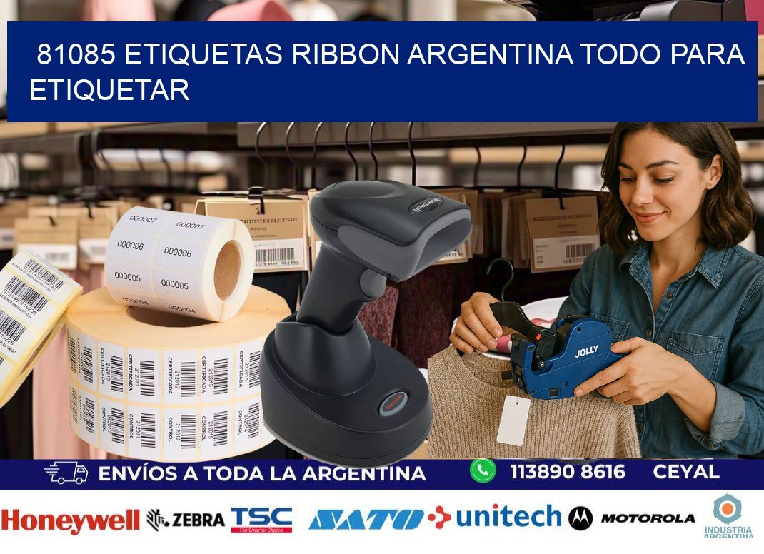 81085 etiquetas ribbon argentina TODO PARA ETIQUETAR