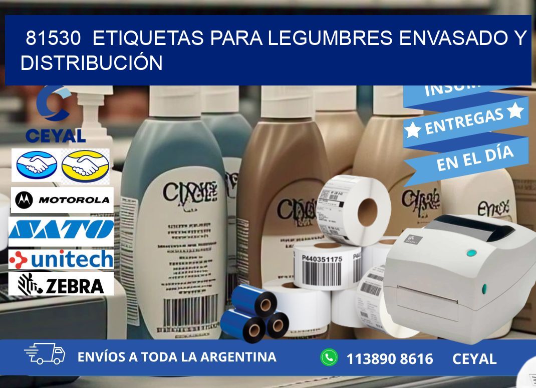 81530  ETIQUETAS PARA LEGUMBRES ENVASADO Y DISTRIBUCIÓN