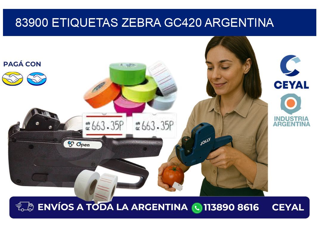 83900 etiquetas zebra gc420 argentina