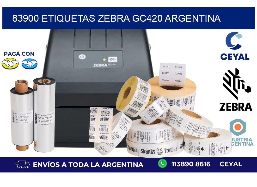 83900 etiquetas zebra gc420 argentina