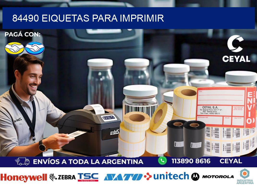 84490 EIQUETAS PARA IMPRIMIR