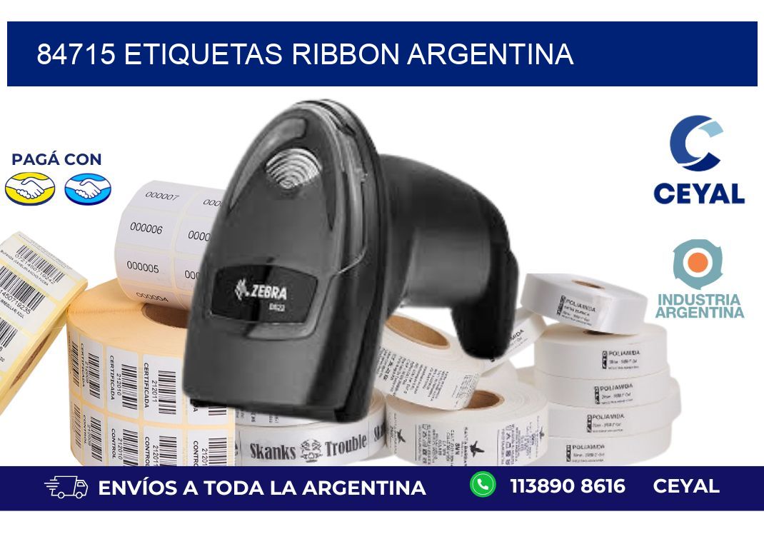 84715 etiquetas ribbon argentina