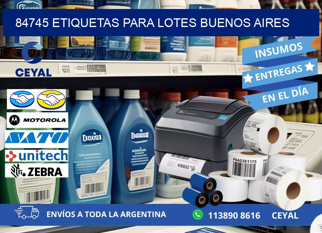 84745 ETIQUETAS PARA LOTES BUENOS AIRES