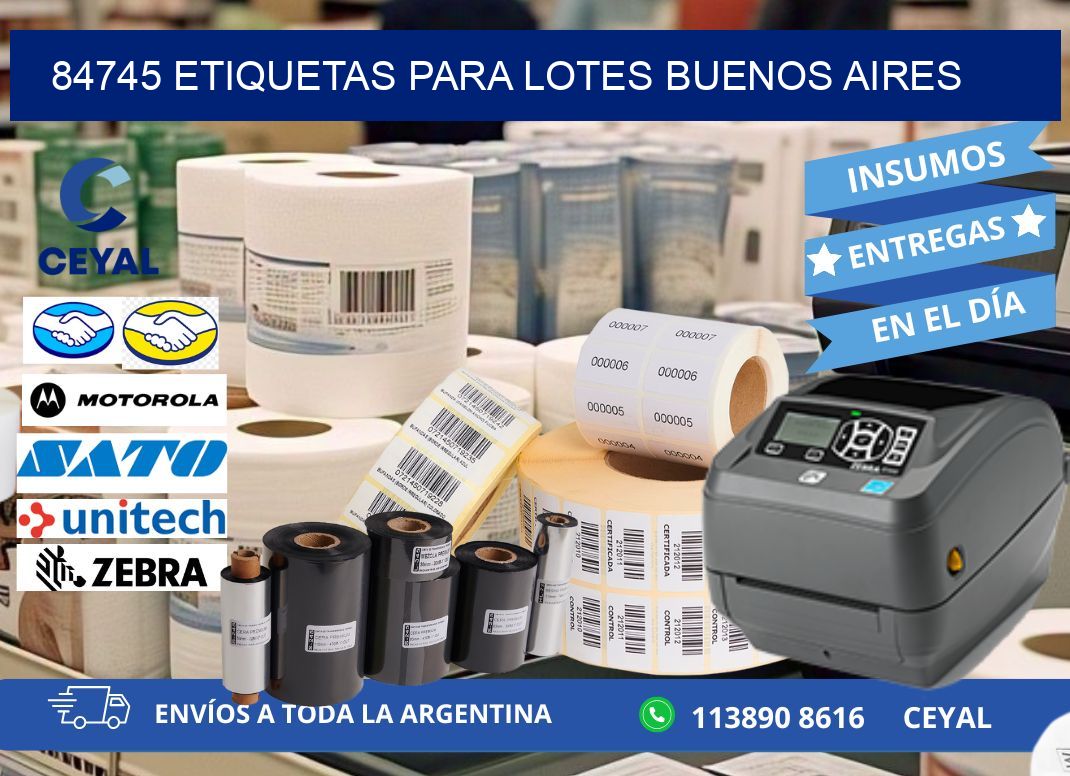 84745 ETIQUETAS PARA LOTES BUENOS AIRES