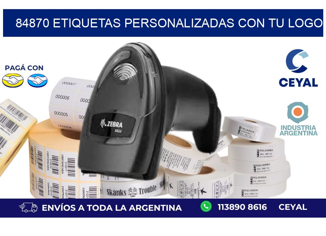 84870 ETIQUETAS PERSONALIZADAS CON TU LOGO