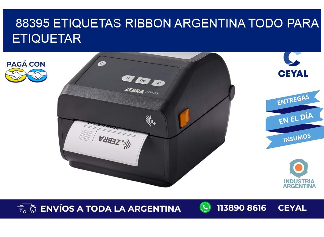 88395 etiquetas ribbon argentina TODO PARA ETIQUETAR